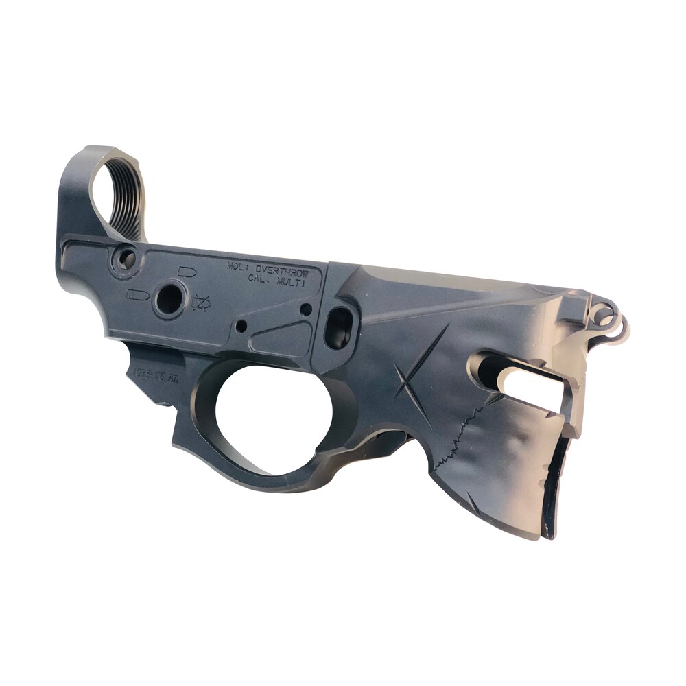 sharps bros sblr07 overthrow stripped lower multi caliber black anodized finish 7075 t6 aluminum compatible w/mil spec ar 15 internal parts Sharps Bros SBLR07 Overthrow Stripped Lower Multi-Caliber Black Anodized Finish 7075-T6 Sports South item 111469