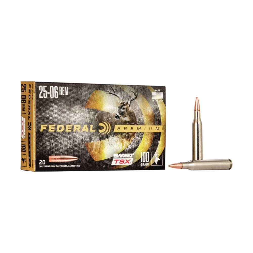 federal p2506h premium 25 06rem 100gr barnes tsx 20 per box/10 case Federal P2506H Premium 25-06Rem 100gr Barnes TSX 20 Per Box/10 Case Sports South item 11169