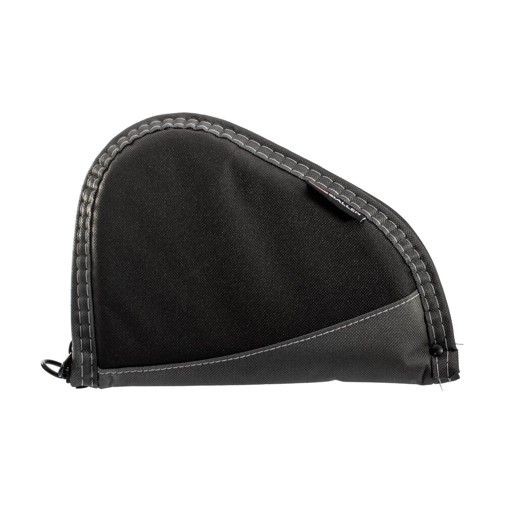 allen 4448 deluxe handgun case black w/gray trim, foam padding, non absorbent lining & lockable zipper 8" l Allen 4448 Deluxe Handgun Case Black Sports South item 111940