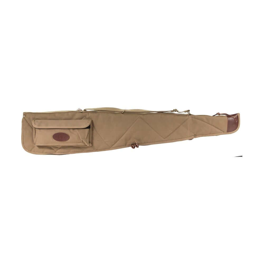 boyt harness ogc98pm06 alaskan rifle case 44" kahki waxed canvas w/ brass hardware & quilted flannel lining for scoped rifles Boyt Harness OGC98PM06 Alaskan Rifle Case 44" Kahki Waxed Canvas Sports South item 112072