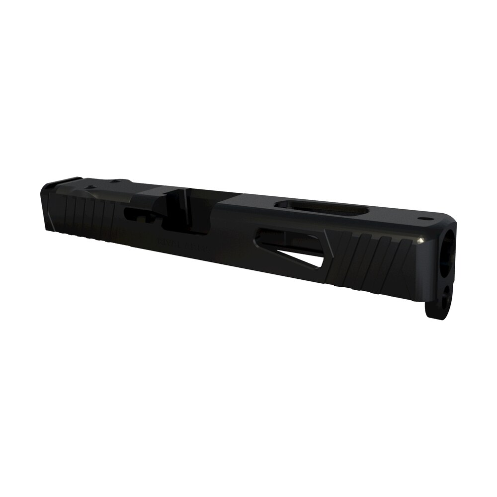 rival arms ra10g105a precision slide a1 qpq black 17 4 stainless steel with front/rear serrations & doctor optic cut for glock 17 gen3 Rival Arms RA10G105A Precision Slide A1 QPQ Black 17-4 Stainless Steel Sports South item 112217