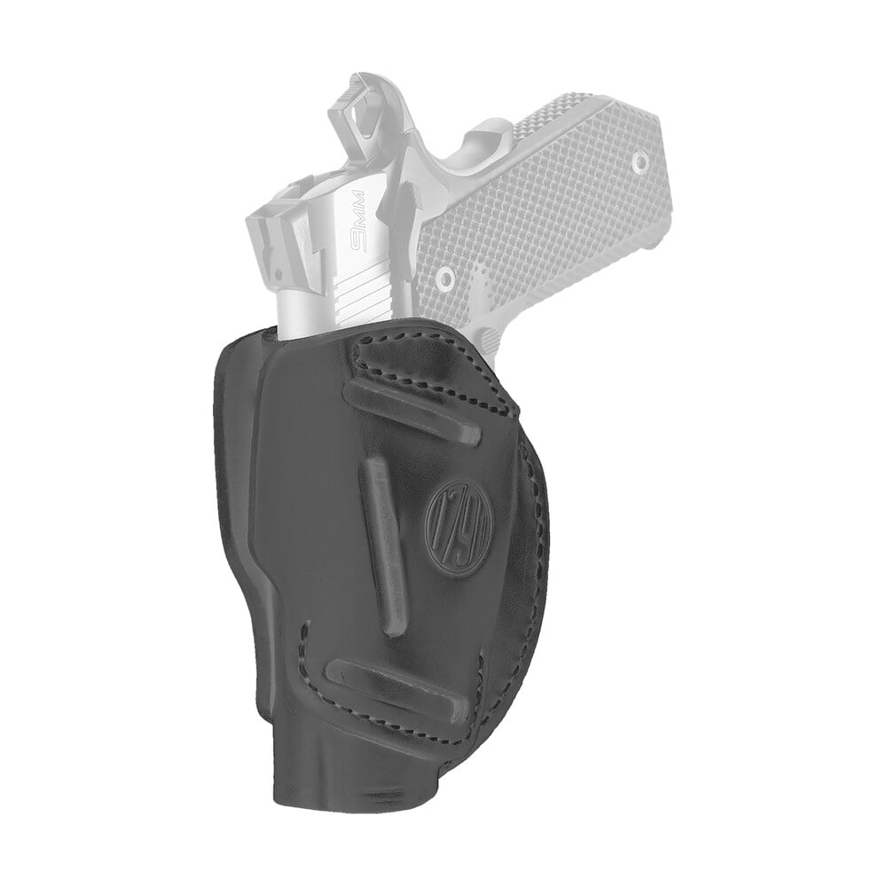 1791 gunleather 3wh1sbla 3 way iwb/owb size 01 stealth black leather belt loop fits 1911 3 4" ambidextrous 1791 Gunleather 3WH1SBLA 3-Way IWB/OWB Size 01 Stealth Black Leather Belt Loop Sports South item 112326