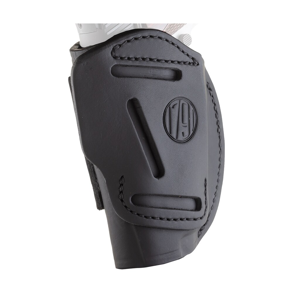1791 gunleather 4wh1sblr 4 way iwb/owb 01 stealth black leather belt clip fits 3 4" barrel 1911 1791 Gunleather 4WH1SBLR 4-Way IWB/OWB 01 Stealth Black Leather Belt Clip Sports South item 112336