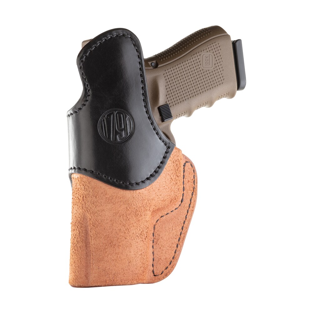 1791 gunleather rch4blbr rch iwb size 04 black/brown leather belt clip compatible w/glock 17/s&w m&p shield/springfield xd right hand 1791 Gunleather RCH4BLBR RCH IWB Size 04 Black/Brown Leather Belt Clip Compatible Sports South item 112360