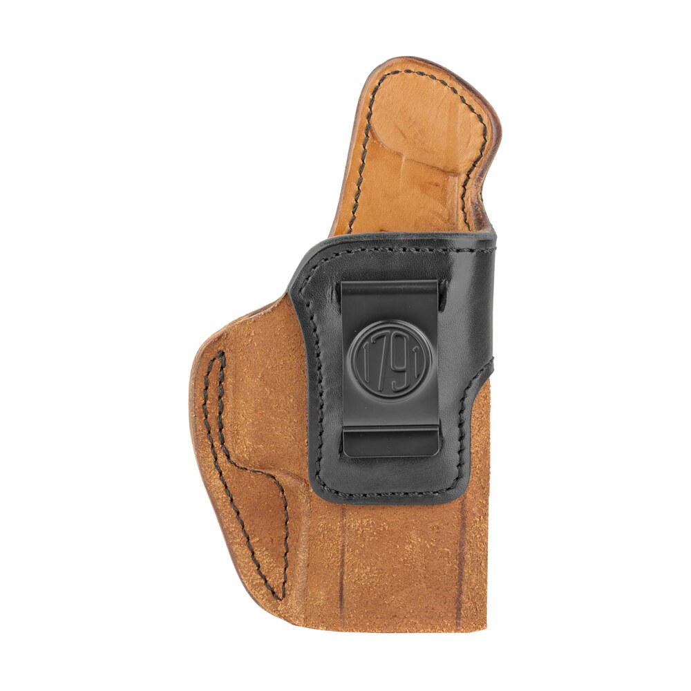1791 gunleather rch5blbr rch iwb size 05 black/brown leather belt clip fits springfield xd m/hk vp9sk right hand 1791 Gunleather RCH5BLBR RCH IWB Size 05 Black/Brown Leather Belt Clip Sports South item 112362
