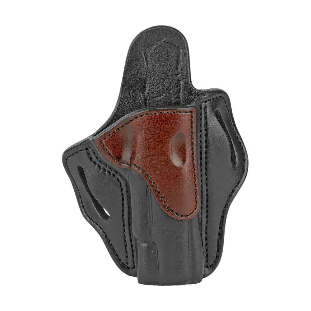 1791 gunleather bh1blbr bh1 owb 01 brown on black leather belt slide fits 4 5" 1911 1791 Gunleather BH1BLBR BH1 OWB 01 Brown on Black Leather Belt Slide Sports South item 112375