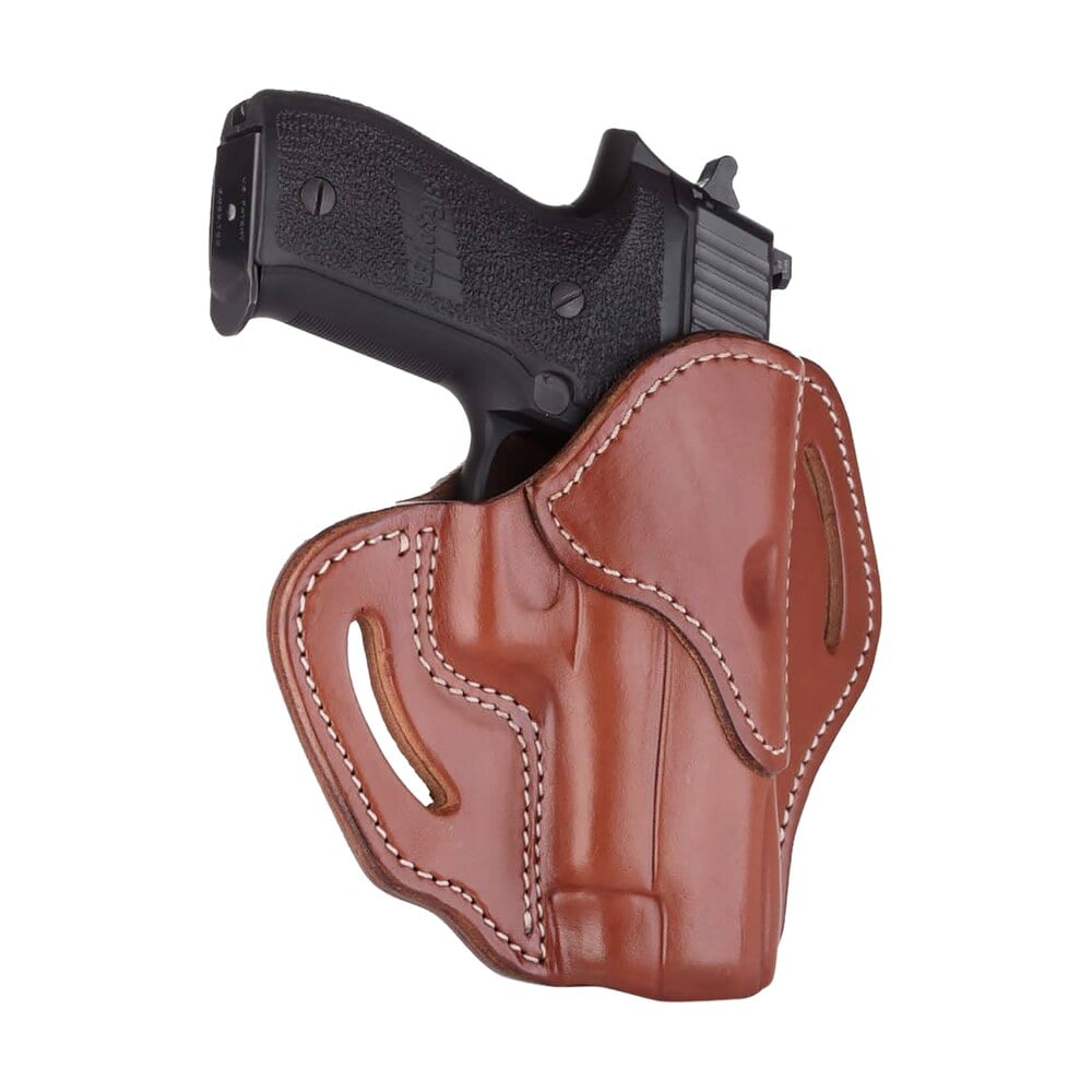 1791 gunleather bh23cbrr bh2.3 owb size 2.3 classic brown leather belt slide compatible w/glock 17/sig p226/hk vp9 right hand 1791 Gunleather BH23CBRR BH2.3 OWB Size 2.3 Classic Brown Leather Belt Slide Compatible Sports South item 112382