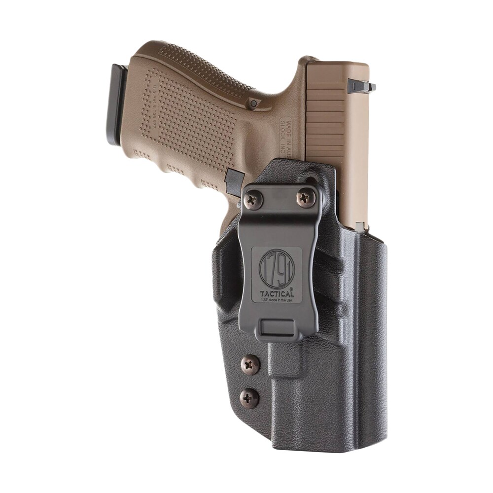 1791 gunleather taciwbglockblkr tactical kydex iwb black kydex belt clip compatible w/glock right hand 1791 Gunleather TACIWBGLOCKBLKR Tactical Kydex IWB Black Kydex Belt Clip Compatible Sports South item 112411