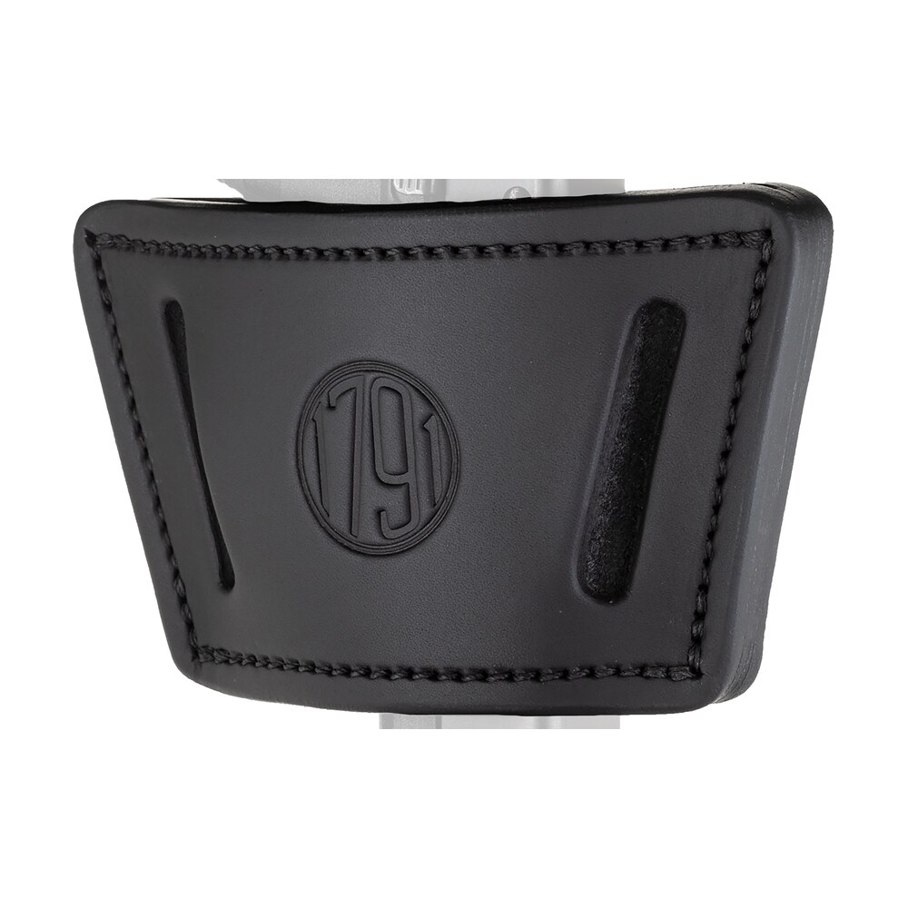 1791 gunleather uiwxsbla uiw max iwb/owb black leather belt clip fits most mid large frame autos with rail, laser & light ambidextrous 1791 Gunleather UIWXSBLA UIW Max IWB/OWB Black Leather Belt Clip Sports South item 112417