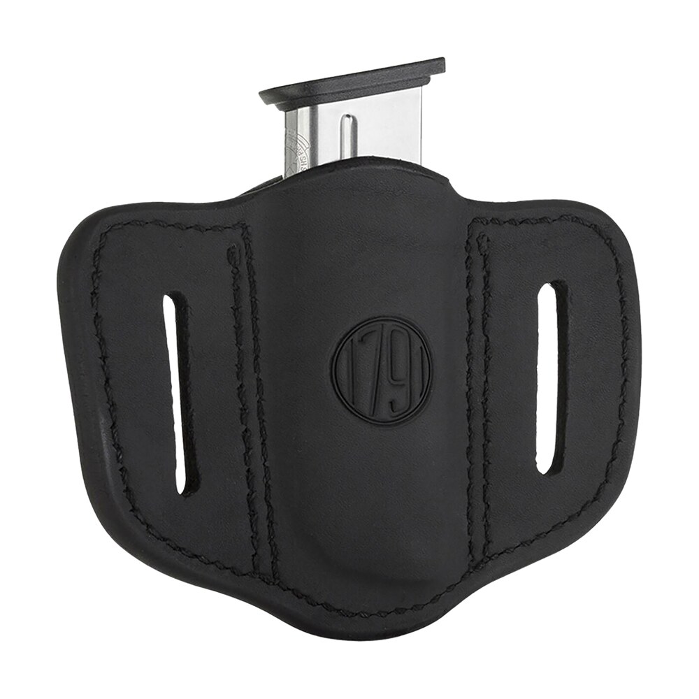 1791 gunleather mag11sbla mag1.1 single mag holster stealth black leather belt slide compatible w/ single stack ambidextrous 1791 Gunleather MAG11SBLA MAG1.1 Single Mag Holster Stealth Black Leather Belt Slide Compatible Sports South item 112418