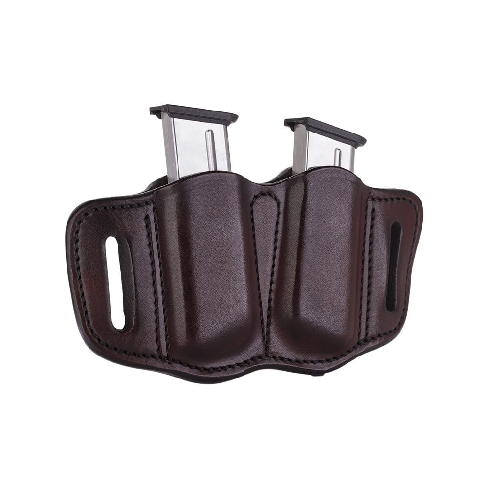 1791 gunleather mag21sbra mag2.1 double mag holster signature brown leather belt slide belts 1.50" wide compatible w/ single stack ambidextrous 1791 Gunleather MAG21SBRA MAG2.1 Double Mag Holster Signature Brown Leather Belt Slide Belts Sports South item 112427
