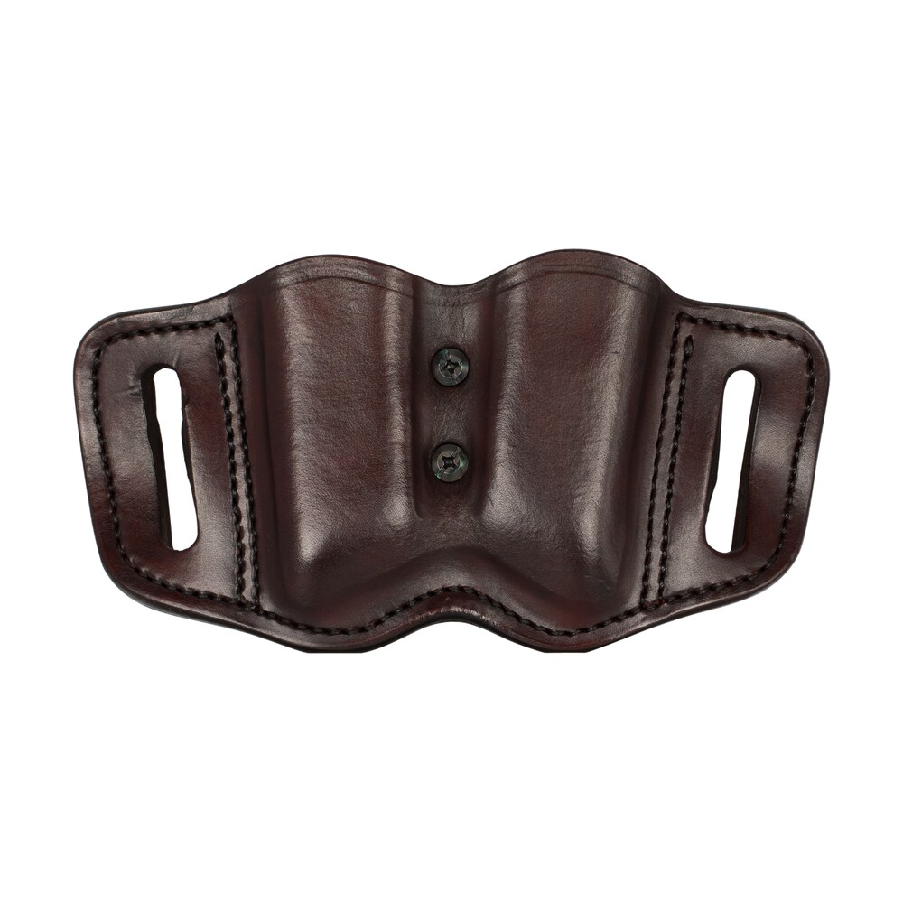 1791 gunleather magf22sbra mag f double mag holster signature brown leather belt slide compatible w/ double stack ambidextrous 1791 Gunleather MAGF22SBRA MAG-F Double Mag Holster Signature Brown Leather Belt Slide Sports South item 112431