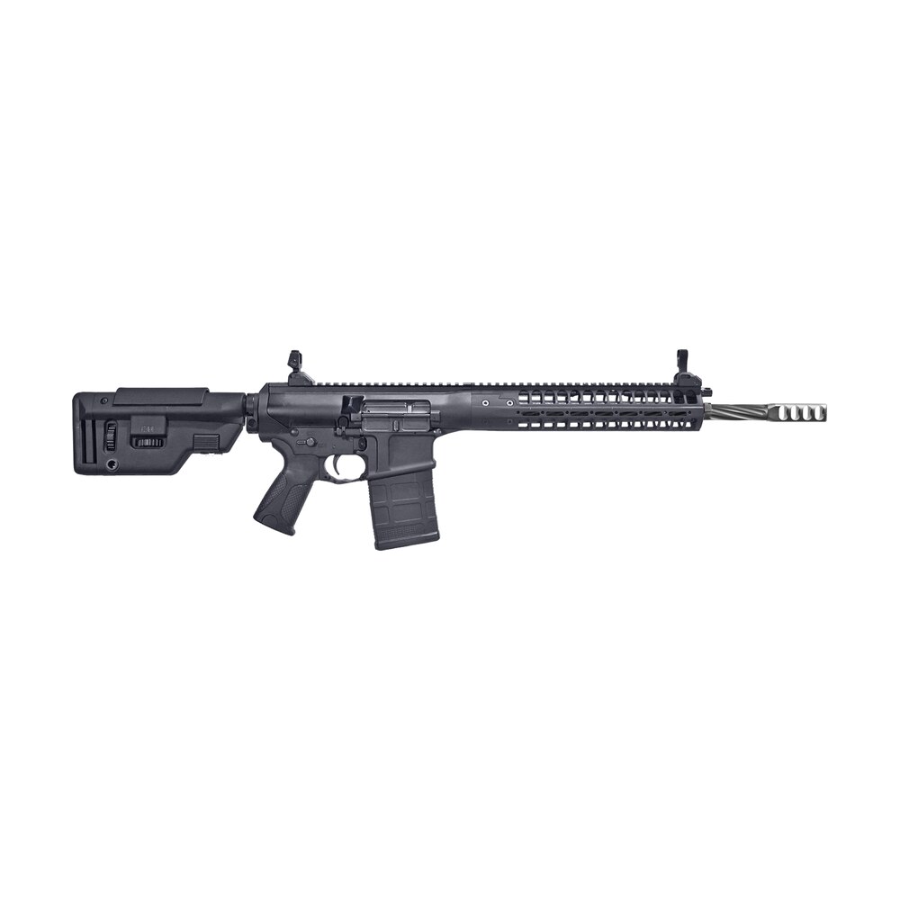 lwrc reprmkiir7bf16sc r.e.p.r. 7.62x51mm nato 20+1 16.10" black nitride spiral fluted barrel, black aluminum receiver, black synthetic magpul ubr stock, black magpul+ grip LWRC REPRMKIIR7BF16SC R.E.P.R. 7.62x51mm NATO 20+1 16.10" Black Nitride Spiral Fluted Sports South item 112465