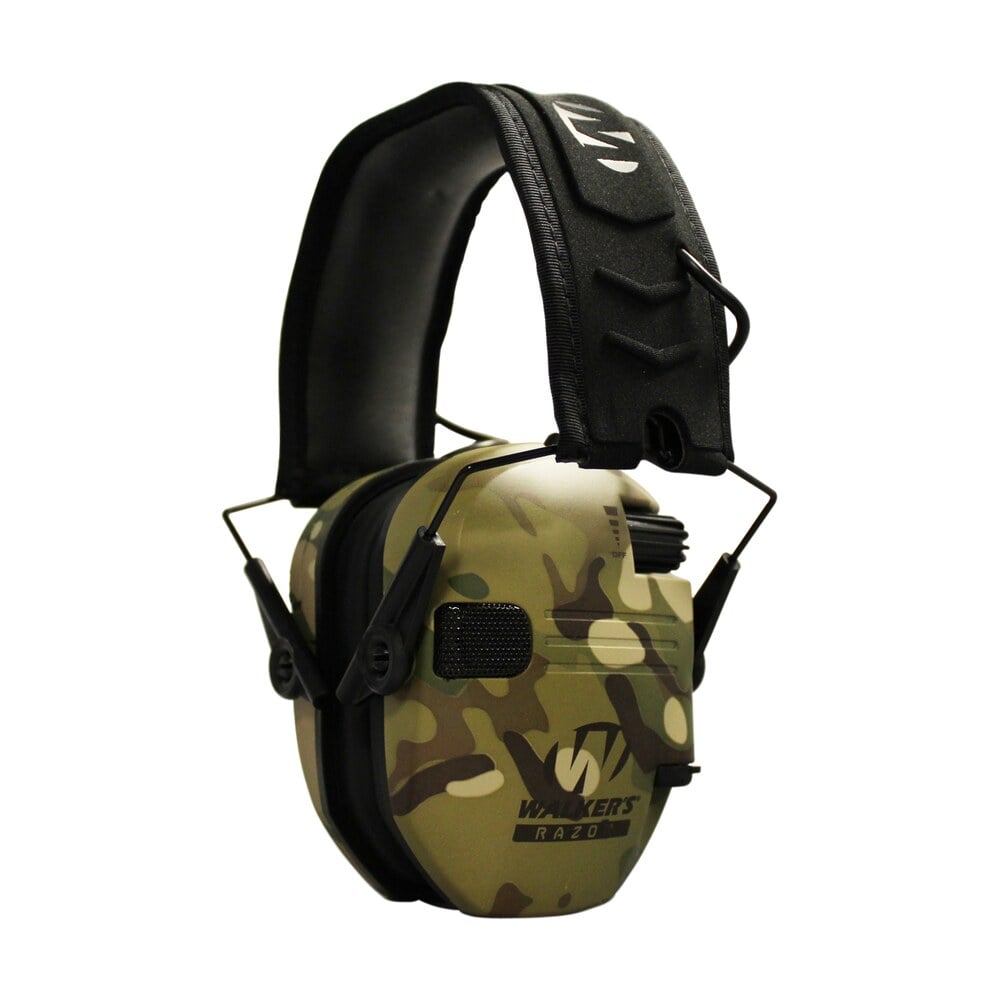 walker's gwprsemmcc razor slim electronic muff 23 db over the head multicam/black polymer Walker's GWPRSEMMCC Razor Slim Electronic Muff 23 dB Over the Head MultiCam/Black Polymer Sports South item 112620