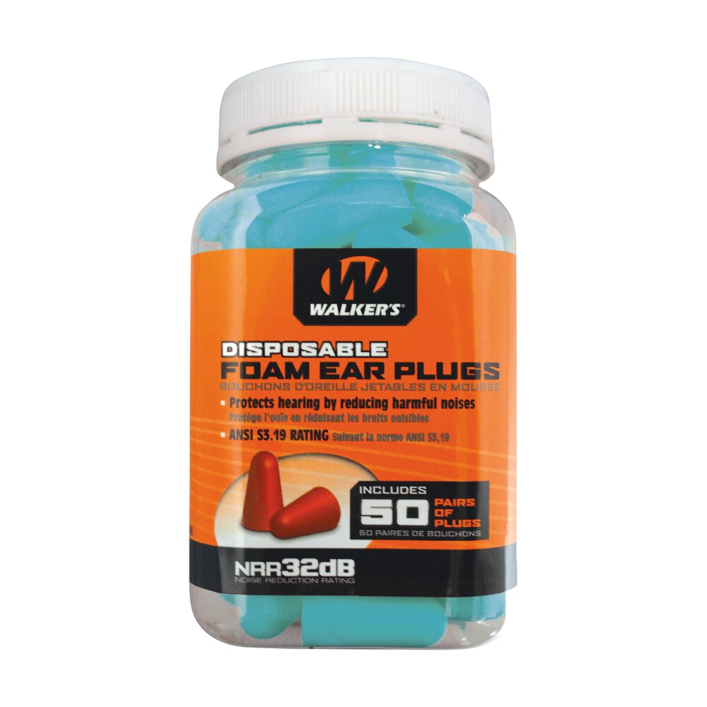walker's gwpfp50pktl foam ear plugs foam 32 db in the ear teal adult 50 pair Walker's GWPFP50PKTL Foam Ear Plugs Foam 32 dB In The Ear Teal Adult 50 Pair Sports South item 112634