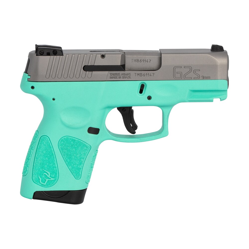 taurus 1g2s939c g2s compact frame 9mm luger 7+1 3.26" matte stainless steel barrel, matte serrated stainless steel slide, cyan polymer frame w/picatinny rail & polymer grip, right hand Taurus 1G2S939C G2S Compact Frame 9mm Luger 7+1 3.26" Matte Stainless Steel Sports South item 112678