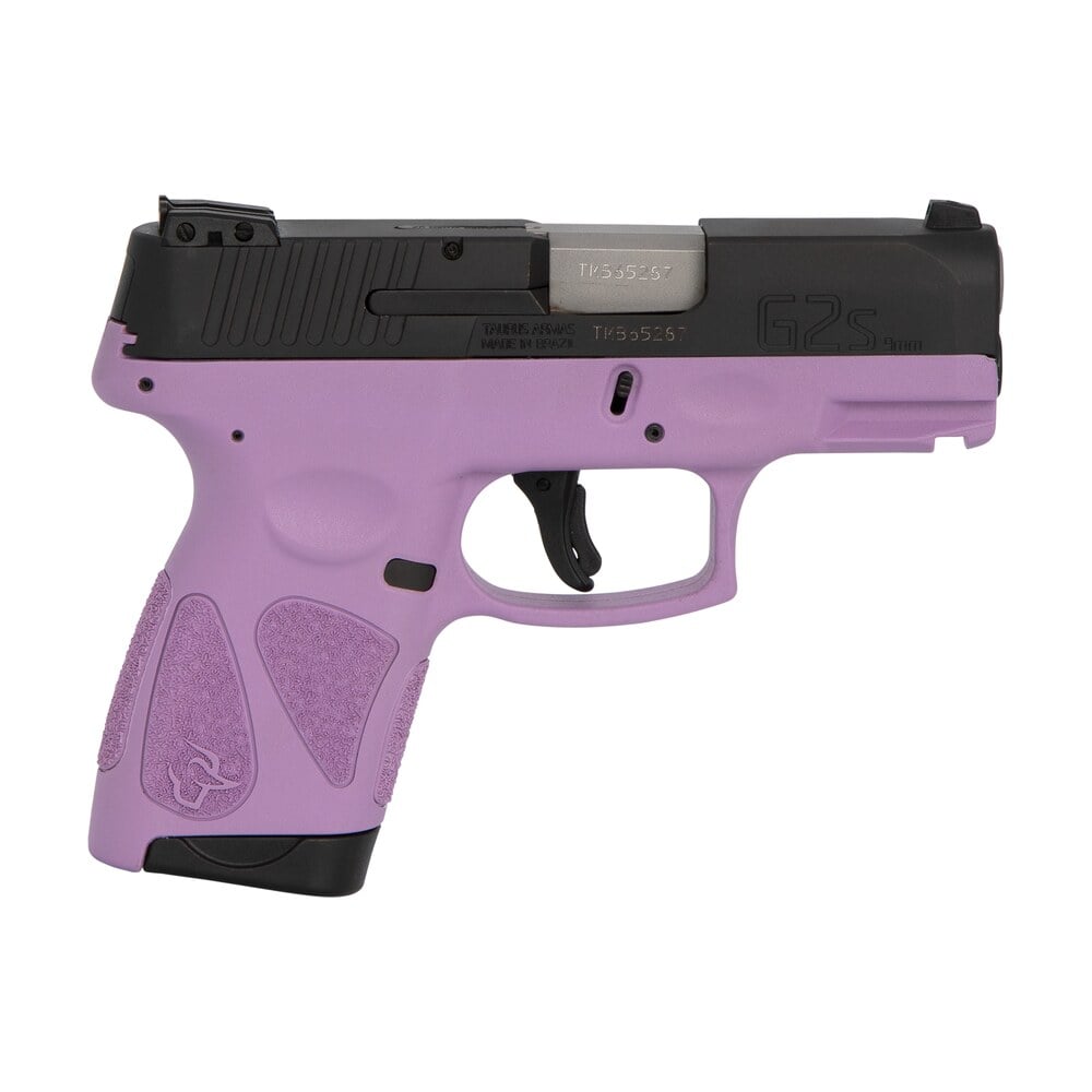 taurus 1g2s931lp g2s compact frame 9mm luger 7+1 3.26" matte stainless steel barrel, matte black serrated alloy steel slide, light purple polymer frame w/picatinny rail & polymer grip, right hand Taurus 1G2S931LP G2S Compact Frame 9mm Luger 7+1 3.26" Matte Stainless Steel Sports South item 112683
