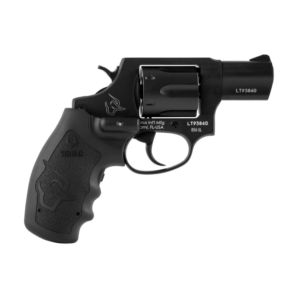 taurus 2 856021ulvl 856 ultra lite 38 special 6rd 2" matte black cylinder & barrel matte black anodized aluminum frame black polymer grip w/viridian laser Taurus 2-856021ULVL 856 Ultra-Lite 38 Special 6rd 2" Matte Black Cylinder & Barrel Matte Sports South item 112694