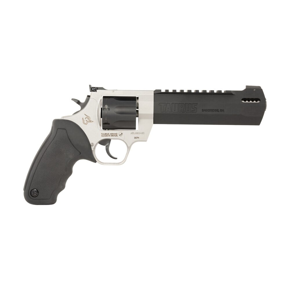 taurus 2357065rh raging hunter 357 mag 7rd 6.75" matte black oxide cylinder & barrel matte stainless steel frame black rubber with integrated red cushion insert grip Taurus 2357065RH Raging Hunter 357 Mag 7rd 6.75" Matte Black Oxide Cylinder & Barrel Matte Sports South item 112905