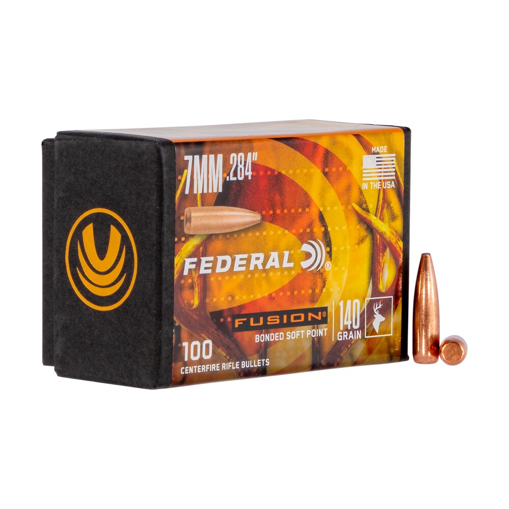 federal fb284f1 fusion component 7mm .284 140 gr fusion soft point 100 per box/ 4 case Federal FB284F1 Fusion Component 7mm .284 140 gr Fusion Soft Point 100 Per Box/ 4 Case Sports South item 113905