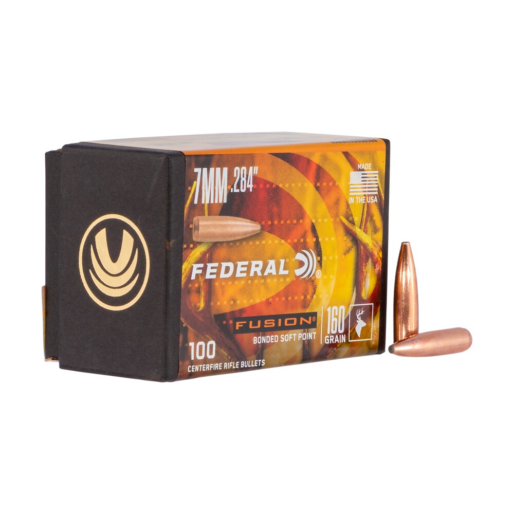 federal fb284f3 fusion component 7mm .284 160 gr fusion soft point 100 per box/ 4 case Federal FB284F3 Fusion Component 7mm .284 160 gr Fusion Soft Point 100 Per Box/ 4 Case Sports South item 113906