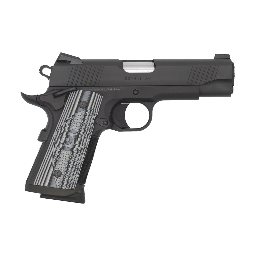 colt mfg o9840ccu 1911 commander combat unit 45 acp 4.25" 7+1 black pvd black pvd stainless steel slide checkered & scalloped gray g10 grip Colt Mfg O9840CCU 1911 Commander Combat Unit 45 ACP 4.25" 7+1 Black PVD Black PVD Stainless Sports South item 113921