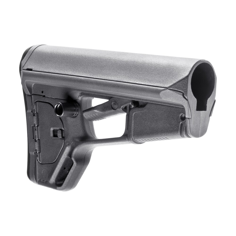 magpul mag378 gry acs l carbine stock stealth gray synthetic for ar 15, m16, m4 with mil spec tube (tube not included) Magpul MAG378-GRY ACS-L Carbine Stock Stealth Gray Synthetic for AR-15, M16, M4 Sports South item 114271