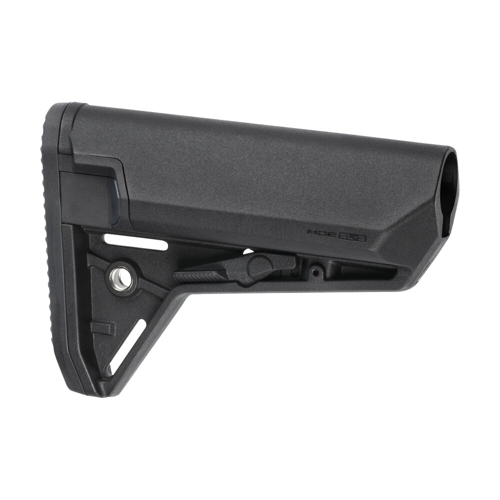 magpul mag653 blk moe sl s carbine stock black synthetic for ar 15, m16, m4 with mil spec tube (tube not included) Magpul MAG653-BLK MOE SL-S Carbine Stock Black Synthetic for AR-15, M16, M4 Sports South item 114302