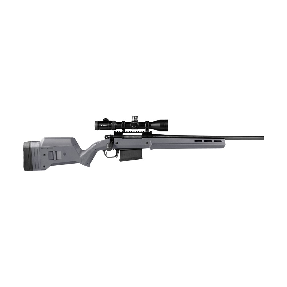 magpul mag931 gry hunter american stock fixed with aluminum bedding & adjustable comb stealth gray synthetic for ruger american sa Magpul MAG931-GRY Hunter American Stock Fixed Sports South item 114350