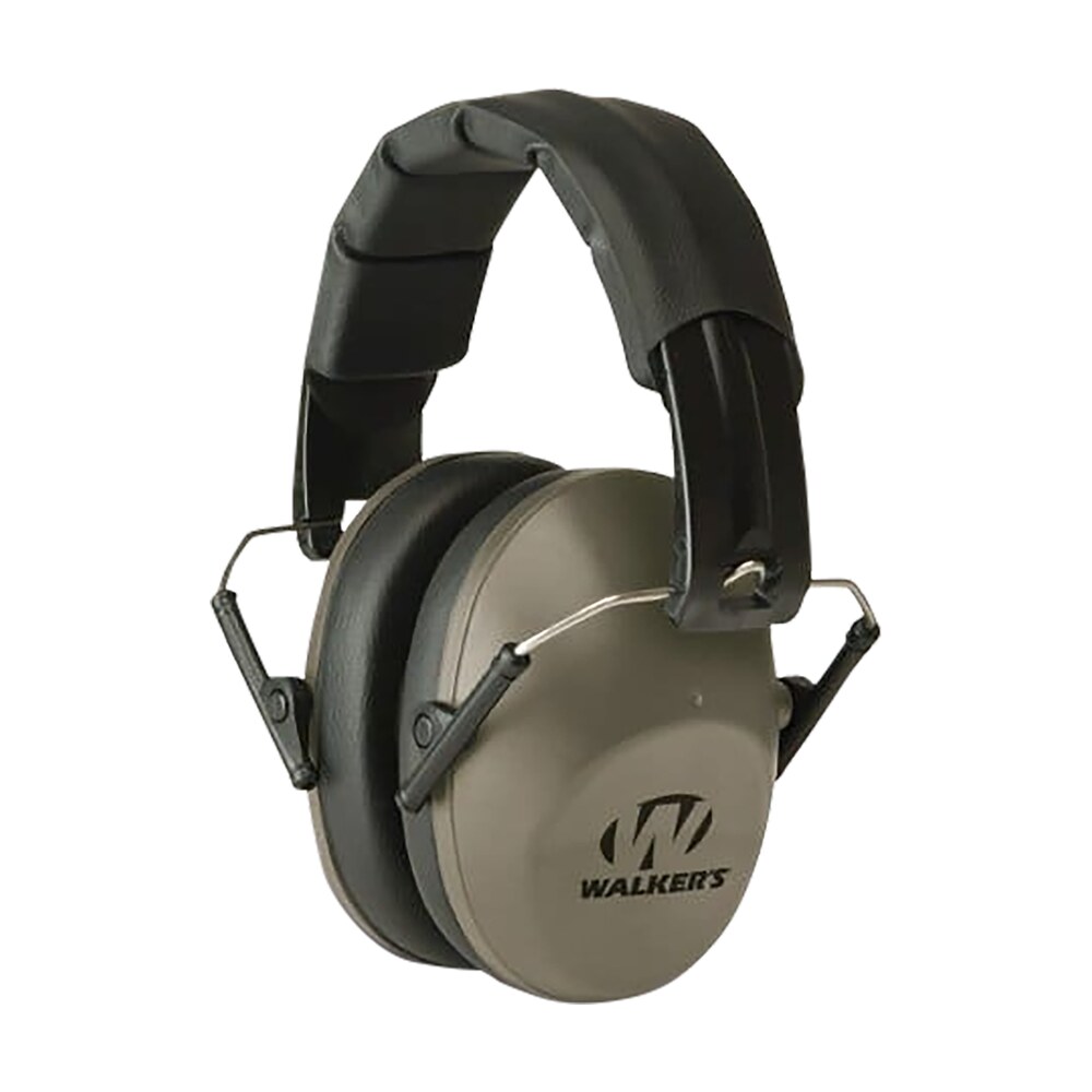 walker's gwpfpm1fde pro low profile folding passive muff 22 db over the head flat dark earth/black polymer Walker's GWPFPM1FDE Pro Low Profile Folding Passive Muff 22 dB Over the Head Flat Dark Sports South item 114373