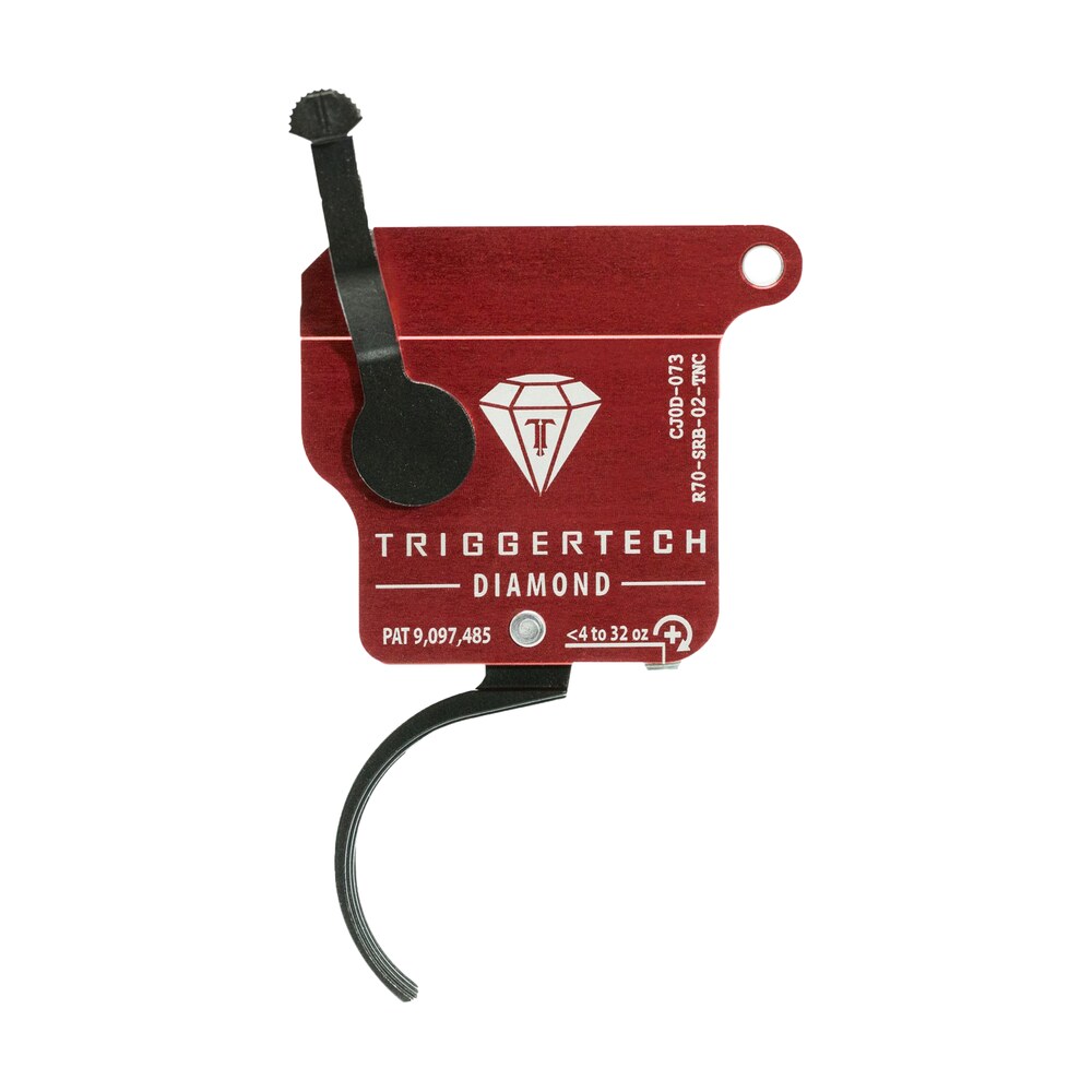 triggertech r70srb02tnc diamond without bolt release single stage traditional curved trigger with 0.30 2 lbs draw weight for remington 700 right TriggerTech R70SRB02TNC Diamond Without Bolt Release Single-Stage Traditional Curved Trigger Sports South item 115472