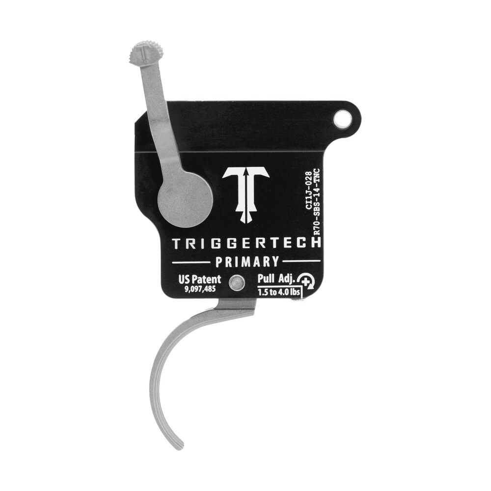 triggertech r70sbs14tnc primary without bolt release single stage traditional curved trigger with 1.50 4 lbs draw weight for remington 700 right TriggerTech R70SBS14TNC Primary Without Bolt Release Single-Stage Traditional Curved Trigger Sports South item 115476