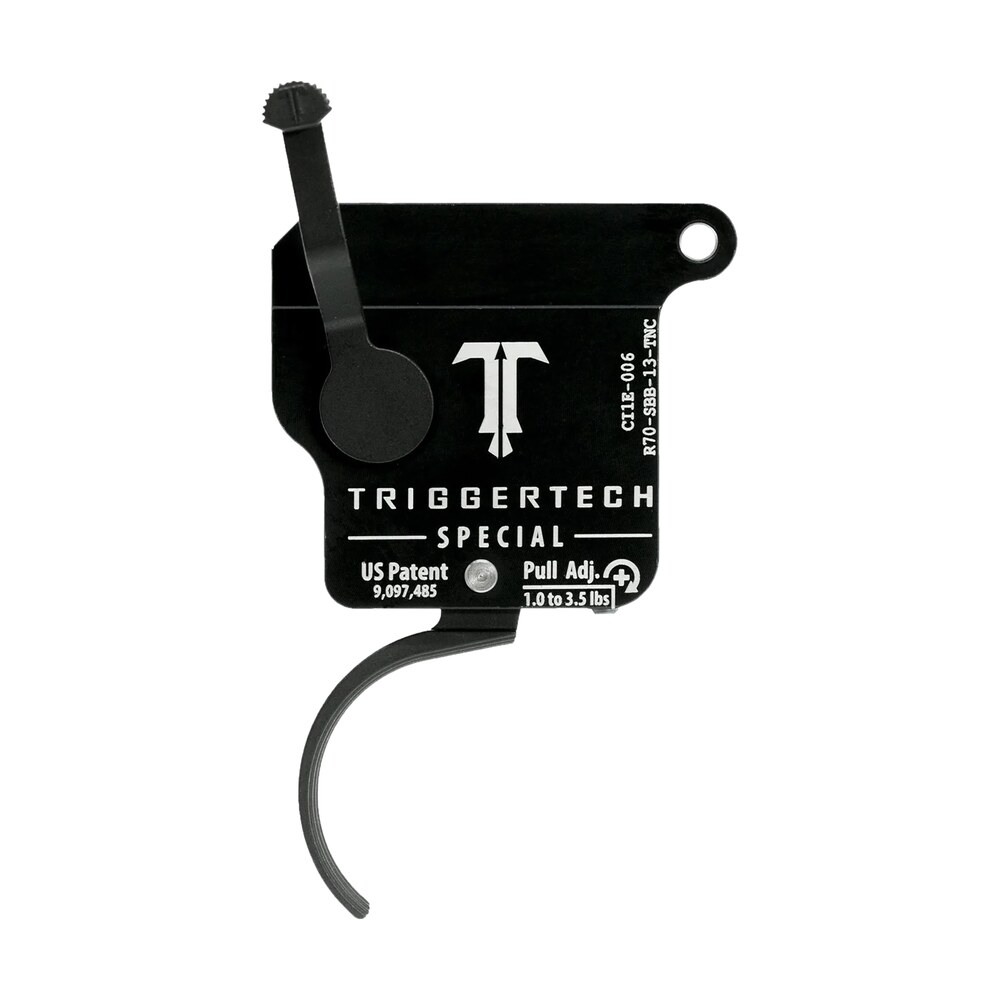 triggertech r70sbb13tnc special without bolt release single stage traditional curved trigger with 1 3.50 lbs draw weight for remington 700 right TriggerTech R70SBB13TNC Special Without Bolt Release Single-Stage Traditional Curved Trigger Sports South item 115478