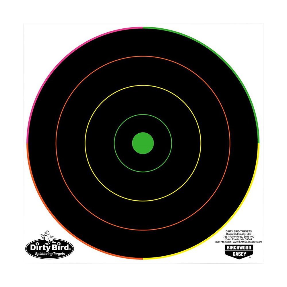 birchwood casey 35820 dirty bird 8" bullseye tagboard hanging pistol/rifle black/green 20 per pkg Birchwood Casey 35820 Dirty Bird 8" Bullseye Tagboard Hanging Pistol/Rifle Black/Green 20 Per Sports South item 115752