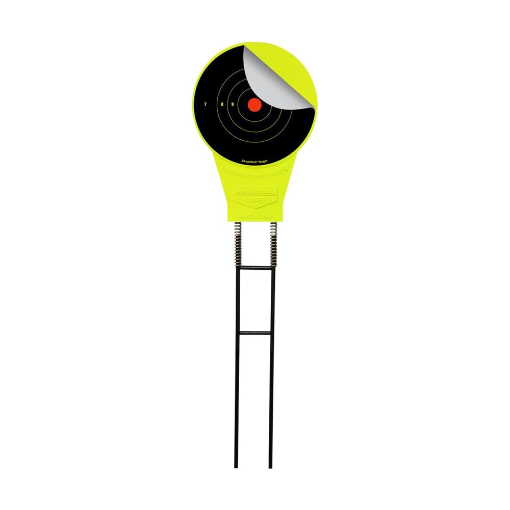 birchwood casey 48028 ground strike belly dancer pistol/rifle metal yellow bullseye illustration impact enhancement motion includes targets Birchwood Casey 48028 Ground Strike Belly Dancer Pistol/Rifle Metal Yellow Bullseye Sports South item 115764