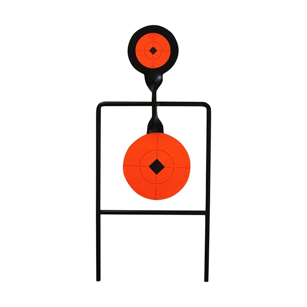 birchwood casey 46344 world of targets super double mag spinner 4.50"/6" handgun black/orange steel circle w/crosshair & diamond 0.37" thick standing Birchwood Casey 46344 World of Targets Super Double Mag Spinner 4.50"/6" Handgun Black/Orange Sports South item 115765