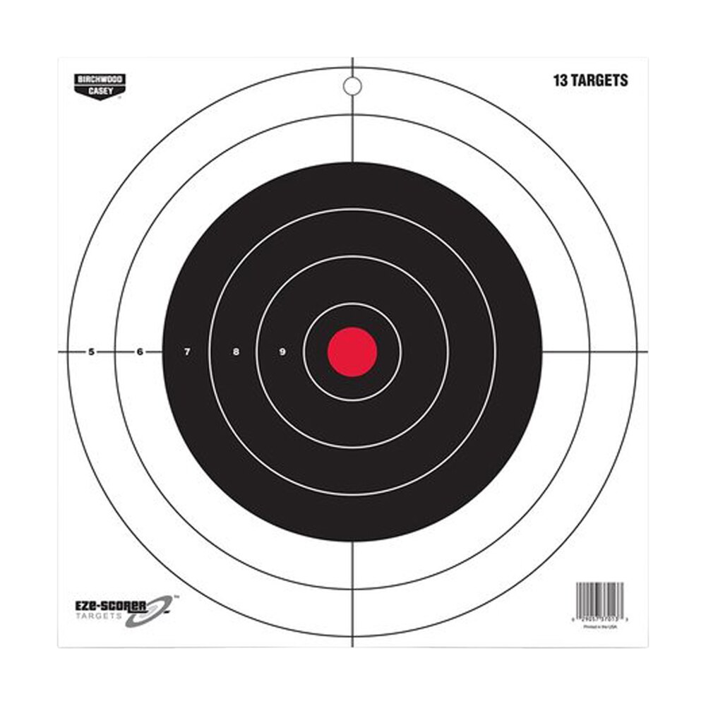 birchwood casey 37013 eze scorer 12" bullseye paper hanging pistol/rifle black/red 13 per pkg Birchwood Casey 37013 EZE-Scorer 12" Bullseye Paper Hanging Pistol/Rifle Black/Red 13 Per Pkg Sports South item 115775
