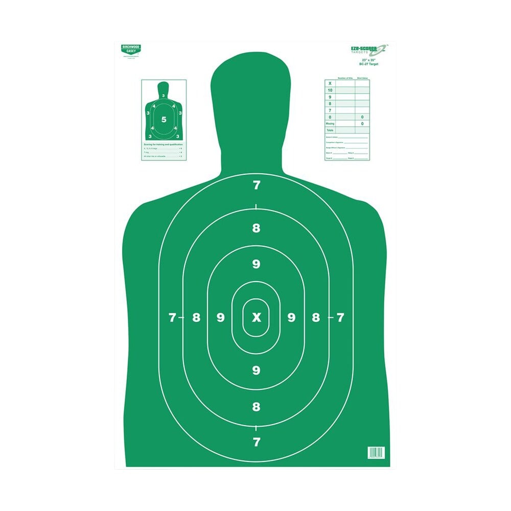 birchwood casey 37015 eze scorer silhouette paper hanging 23" x 35" green 5 pack Birchwood Casey 37015 EZE-Scorer Silhouette Paper Hanging 23" x 35" Green 5 Pack Sports South item 115787