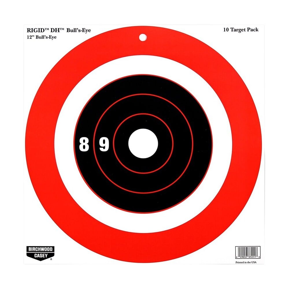 birchwood casey 37211 rigid dh bullseye tagboard hanging 12" x 12" black/orange 10 pk. Birchwood Casey 37211 Rigid DH Bullseye Tagboard Hanging 12" x 12" Black/Orange 10 Pk. Sports South item 115793