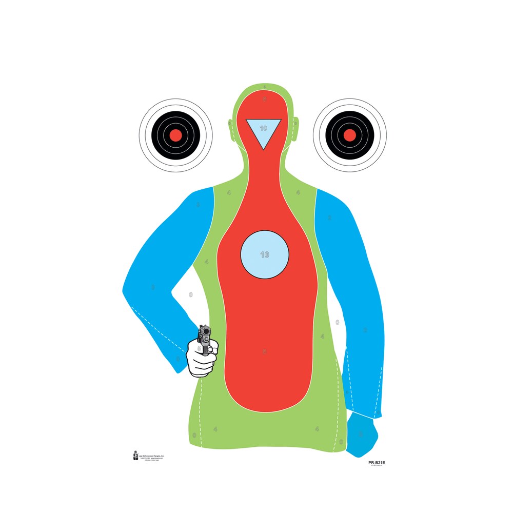 action target prb21e100 qualification high visibility fluorescent silhouette paper hanging 23" x 35" multi color 100 per box Action Target PRB21E100 Qualification High Visibility Fluorescent Silhouette Paper Hanging 23" Sports South item 116033