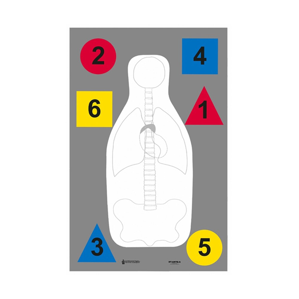 action target dtantqa100 training multi purpose silhouette paper hanging 23" x 35" multi color 100 per box Action Target DTANTQA100 Training Multi-Purpose Silhouette Paper Hanging 23" x 35" Multi-Color Sports South item 116047