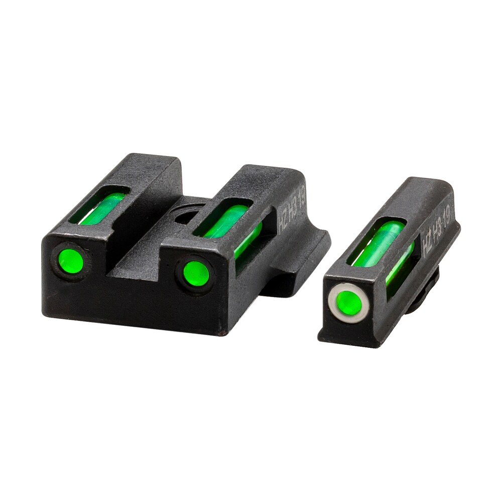 hiviz ezn321 litewave h3 sight set for s&w ez380 green tritium white outline front sight green fiber optic rear sight HiViz EZN321 LiteWave H3 Sight Set for S&W EZ380 Green Tritium White Outline Front Sports South item 116139