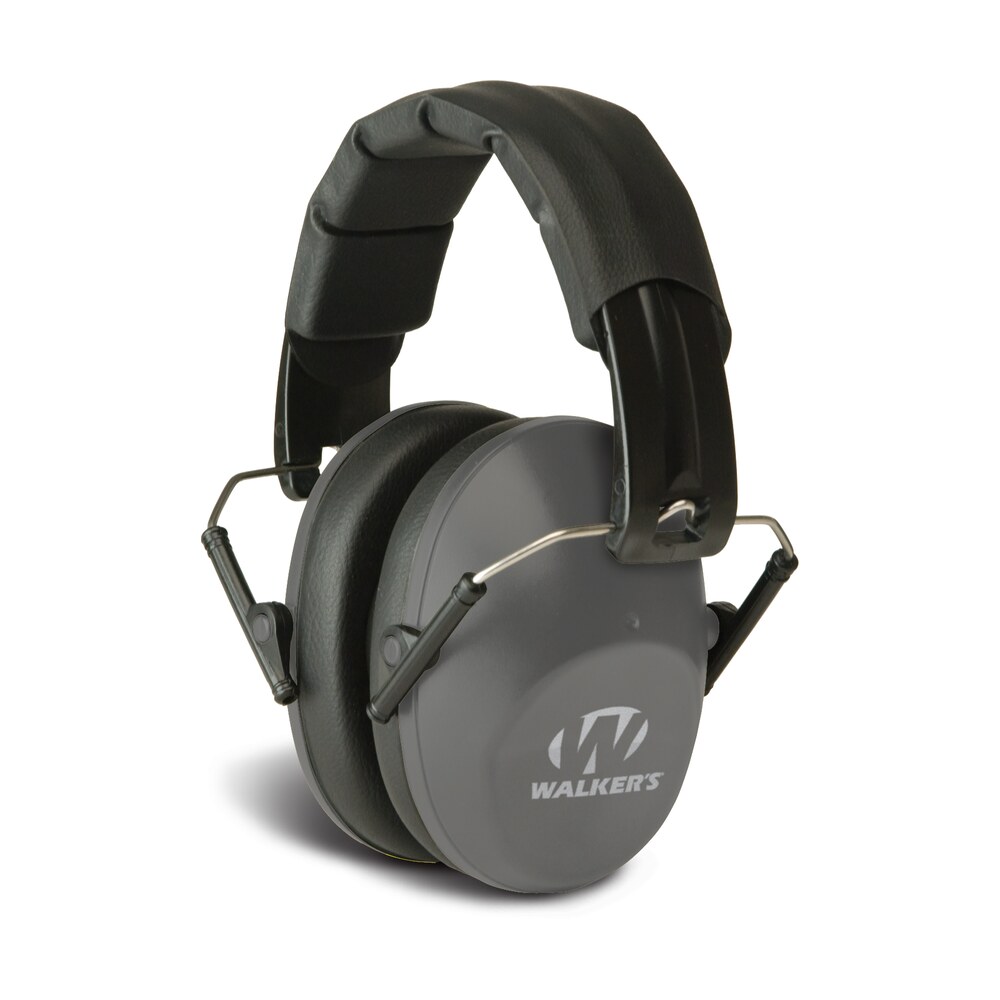 walker's gwpfpm1gy pro low profile passive muff 22 db over the head gray/black polymer Walker's GWPFPM1GY Pro Low Profile Passive Muff 22 dB Over the Head Gray/Black Polymer Sports South item 116219