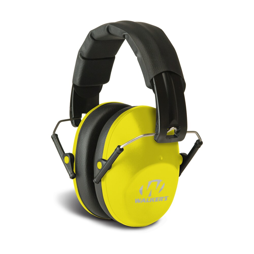 walker's gwpfpm1yl pro low profile passive muff 22 db over the head black/yellow polymer Walker's GWPFPM1YL Pro Low Profile Passive Muff 22 dB Over the Head Black/Yellow Polymer Sports South item 116220