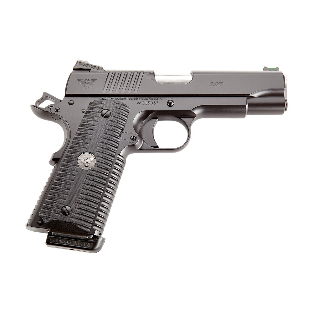 wilson combat acpsom45 acp commander 45 acp 4.25" 8+1 black armor tuff frame black carbon steel slide with black g10 eagle claw grip Wilson Combat ACPSOM45 ACP Commander 45 ACP 4.25" 8+1 Black Armor-Tuff Frame Black Carbon Steel Sports South item 116292
