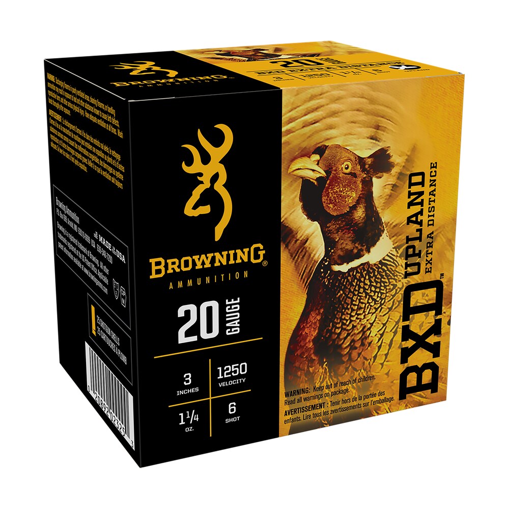 browning ammo b193512036 bxd upland 20gauge 3" 1 1/4oz 6shot 25 per box/10 case Browning Ammo B193512036 BXD Upland 20Gauge 3" 1 1/4oz 6Shot 25 Per Box/10 Case Sports South item 116354