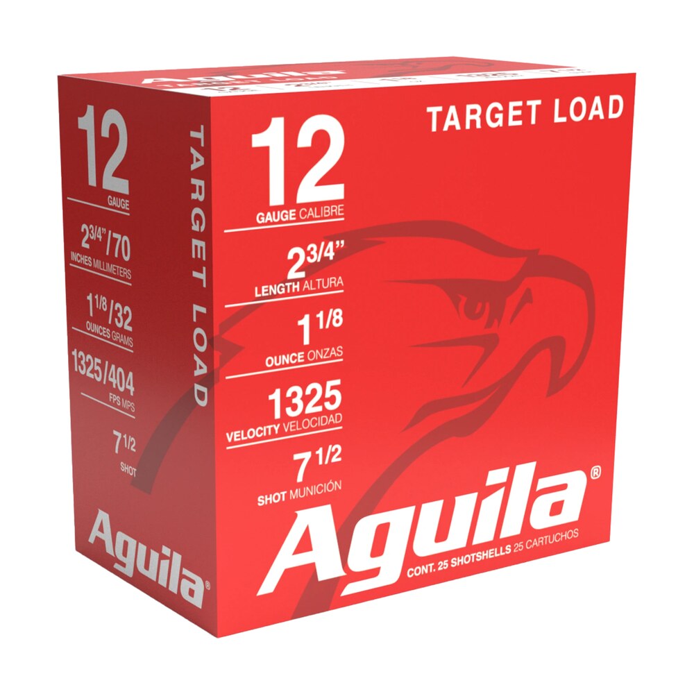 aguila 1chb1246 sporting clays 12gauge 2.75" 1 1/8oz 7.5shot 25 per box/10 case Aguila 1CHB1246 Sporting Clays 12Gauge 2.75" 1 1/8oz 7.5Shot 25 Per Box/10 Case Sports South item 116373