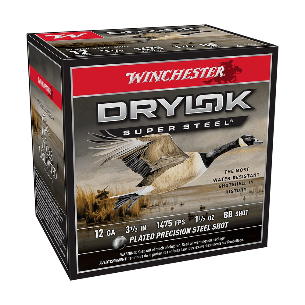 winchester ammo ssh12lhbb drylok super steel high velocity 12gauge 3.50″ 1 1/2oz bbshot 25 per box/10 case Winchester Ammo SSH12LHBB Drylok Super Steel High Velocity 12Gauge 3.50" 1 1/2oz BBShot 25 Per Sports South item 116444