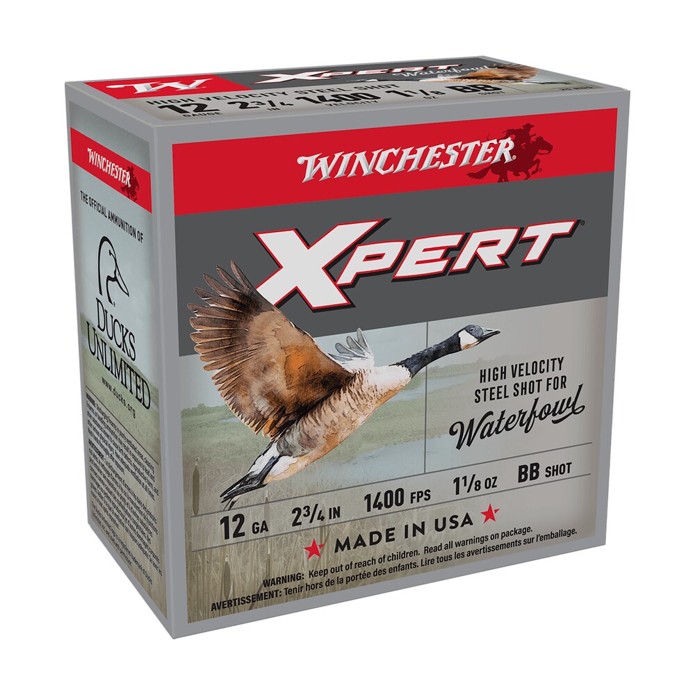 winchester ammo wex12hbb super x xpert high velocity 12gauge 2.75" 1 1/8oz bbshot 25 per box/10 case Winchester Ammo WEX12HBB Super X Xpert High Velocity 12Gauge 2.75" 1 1/8oz BBShot 25 Per Box/10 Sports South item 116448