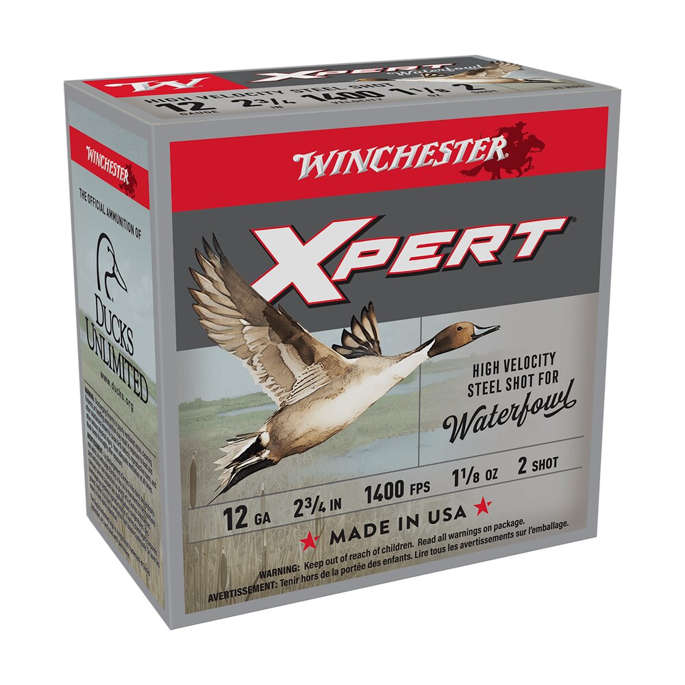 winchester ammo wex12h2 super x xpert high velocity 12gauge 2.75" 1 1/8oz 2shot 25 per box/10 case Winchester Ammo WEX12H2 Super X Xpert High Velocity 12Gauge 2.75" 1 1/8oz 2Shot 25 Per Box/10 Sports South item 116449